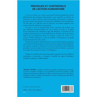 Pratiques et contentieux de l'action humanitaire