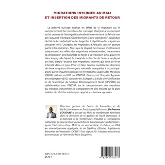 Migrations internes au Mali et insertion des migrants de retour