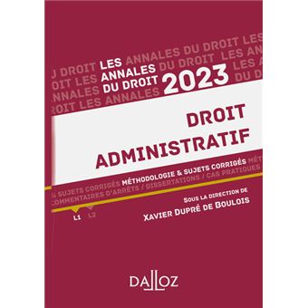Annales Droit administratif 2023