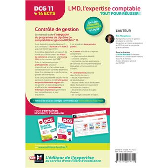 DCG 11 - Contrôle de gestion - Manuel et applications 2023-2024