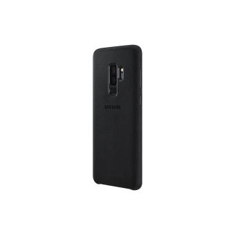 Samsung Alcantara Cover EF-XG960 - Achterzijde behuizing voor mobiele telefoon - donkerrood - zwart - voor Galaxy S9