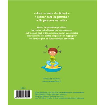 Expressions sur la nourriture racontées et expliquées aux enfants