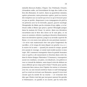 Saint Paul, cinq discours