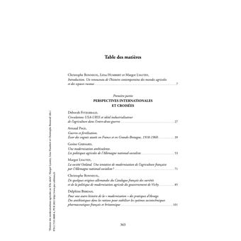 Histoire des modernisations agricoles au XXe siècle