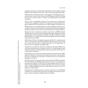 Histoire des modernisations agricoles au XXe siècle