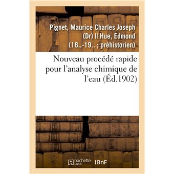 Nouveau procédé rapide pour l'analyse chimique de l'eau