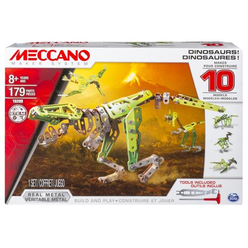 MECCANO DINOSAURES - 10 MODELES MECCANO