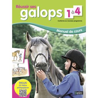 Livre Réussir ses galops 1 à 4 Cahier d'exercices Belin - Livre équitation  - Belin - Le Paturon