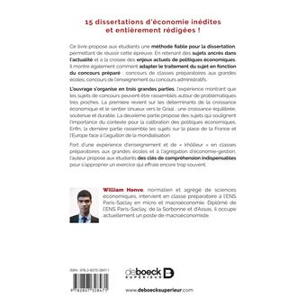 La dissertation d'économie