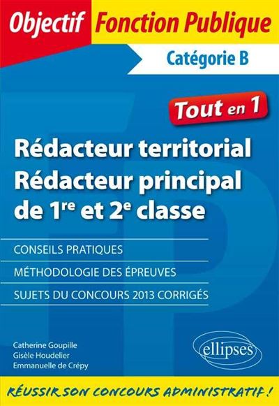 Rédacteur territorial et rédacteur principal - Catégorie B