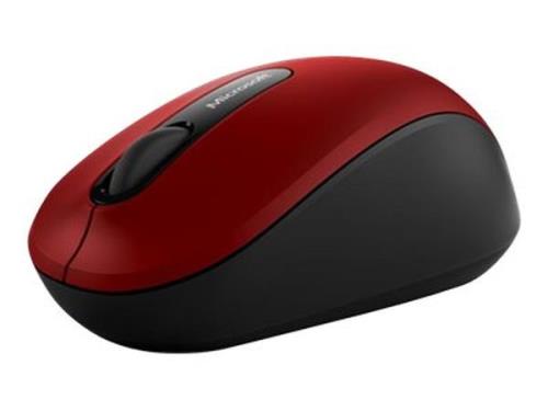 Microsoft Bluetooth Mobile Mouse 3600 - Souris - droitiers et gauchers - optique - 3 boutons - sans fil - Bluetooth 4.0 - rouge foncé