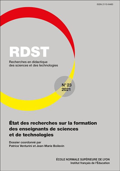 Rdst, n 23/2021. etat des recherches sur la formation des en