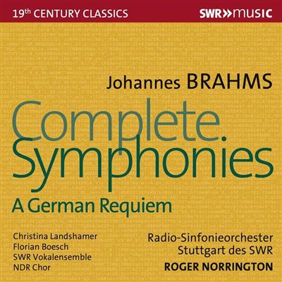 Intégrale des symphonies Un Requiem allemand