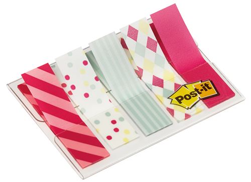 Set de 40 marque-pages rigides Post-it Couleurs vives - Note  repositionnables (post-it) - Achat & prix