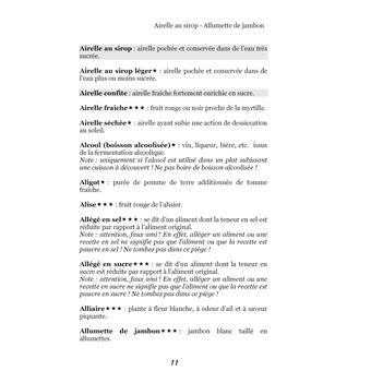 Dictionnaire alimentaire de la perte de poids