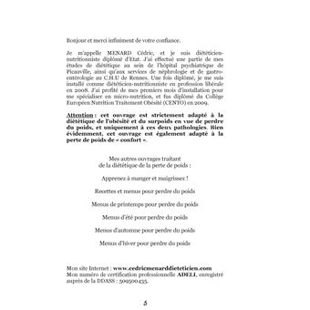 Dictionnaire alimentaire de la perte de poids