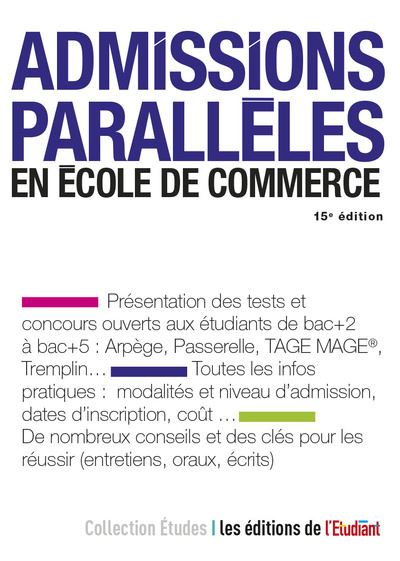 Admissions Parallèles En école De Commerce - 