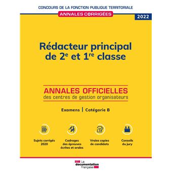 Rédacteur principal de 2e et 1re classe 2022