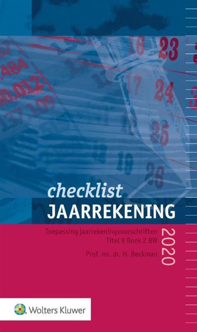 Checklist Jaarrekening 2020 - Broché - Achat Livre | Fnac