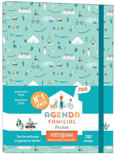 L'essentiel agenda familial Mémoniak 2023 : 16 mois, de septembre 2022 à  décembre 2023 - Librairie Mollat Bordeaux