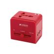 Adaptateur universel de voyage Legami rouge