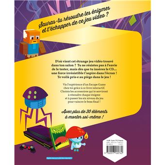 Opération Video Game - livre avec accessoires papier