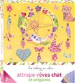Attrape-rêves chat et origamis - mini-boîte avec accessoires