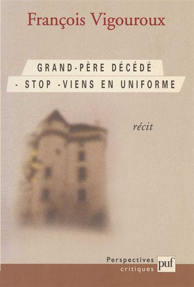 Grand-père décédé. Stop. Viens en uniforme