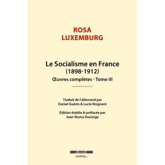 Le Socialisme En France Œuvres Complètes Tome III - Broché - Rosa ...