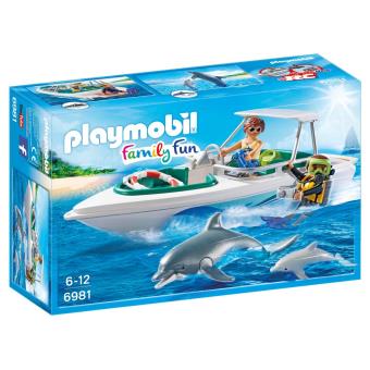 playmobil family fun voiture et bateau