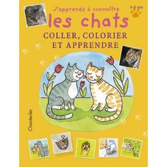 J Apprends A Connaitre Les Chats Coller Colorier Et Apprendre Broche Collectif Achat Livre Fnac