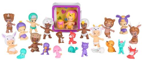 Coffret Twozies 12 Bébés Et 12 Animaux Avec Un Mini Cubies