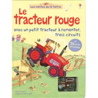 Le tracteur rouge - Avec un petit tracteur à remonter, trois circuits - Les contes de la ferme