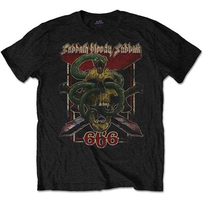 T-Shirt Bloody Sabbath 666 Noir Black Sabbath