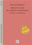 Manuel de droit des régimes matrimoniaux