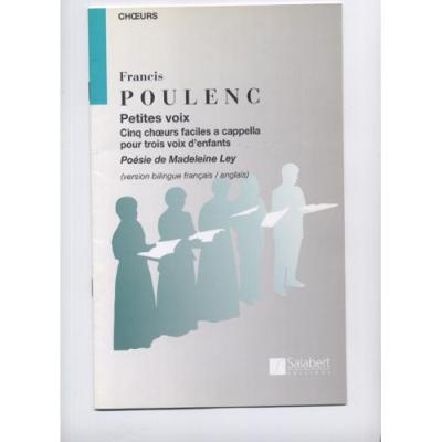 Petites voix cinq choeurs faciles a cappella pour trois