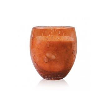 Bougie verre soufflé perle terracotta 720 Gr