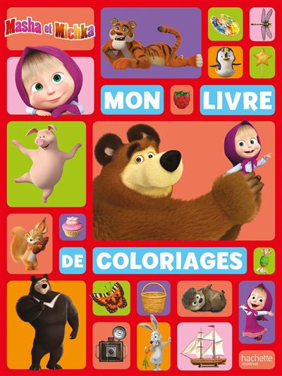 Masha et Michka - Mon livre de coloriages NED