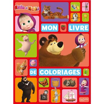 Masha et Michka - Mon livre de coloriages NED