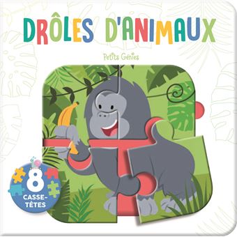 Mon livre-puzzle Drôles d'animaux