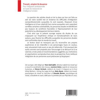 Travail, emploi & douance