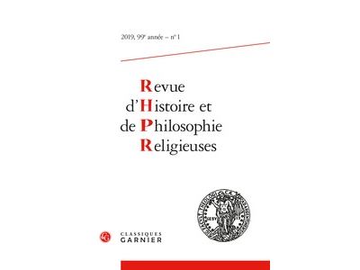 Histoire et de philosophie religieuse,2019-01