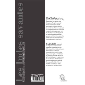 Wang Tingxiang (1474-1544) et le néo-confucianisme mis en question