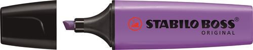 Stabilo Boss lavande - surligneur pointe large biseaut&eacute;e