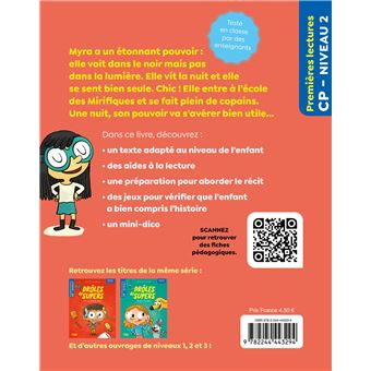 Jamais peur dans le noir, Niveau 2 Milieu CP