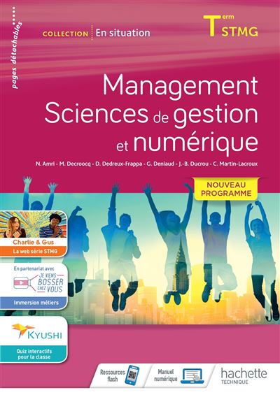 Management sciences de gestion et numerique tle stmg eleve