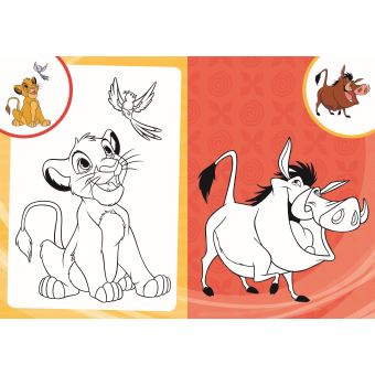 LE ROI LION - Mes Coloriages avec Stickers - Disney