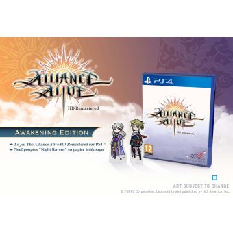 Jeu PS4 The Alliance Alive HD Remastered Awakening Edition - Neuf Sous Blister