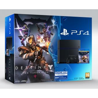 Console Sony PS4 500 Go Noire + Destiny Le Roi des Corrompus