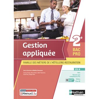 Gestion appliquée 2e Bac Pro MHR - Livre + licence élève - 2021